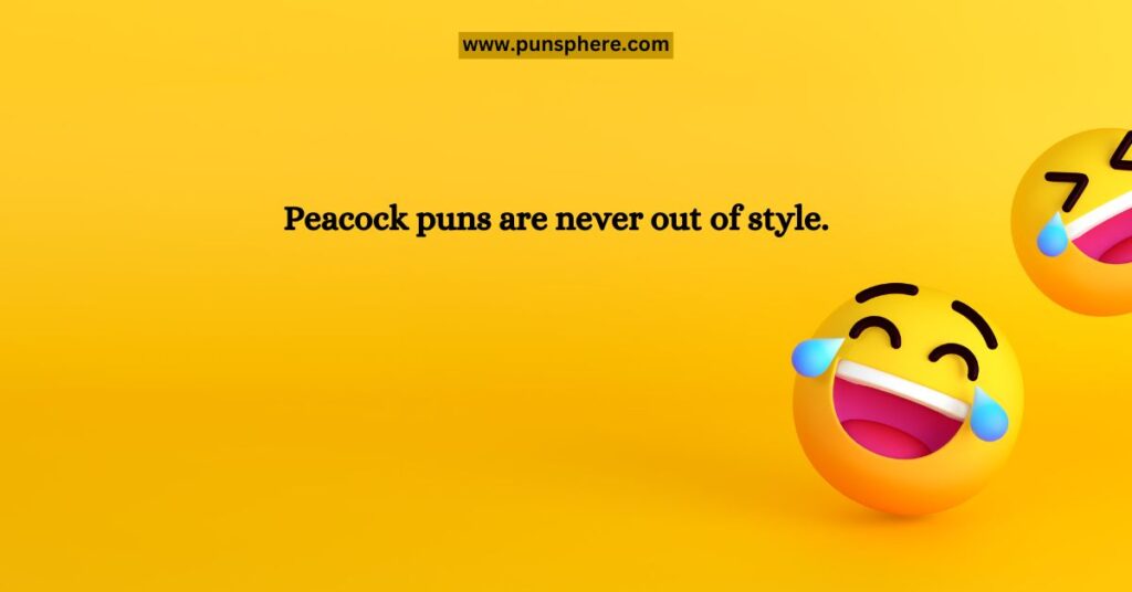 The Appeal of Peacock Puns